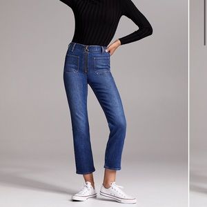 Aritzia Denim Forum The Just Peachy Straight Jean